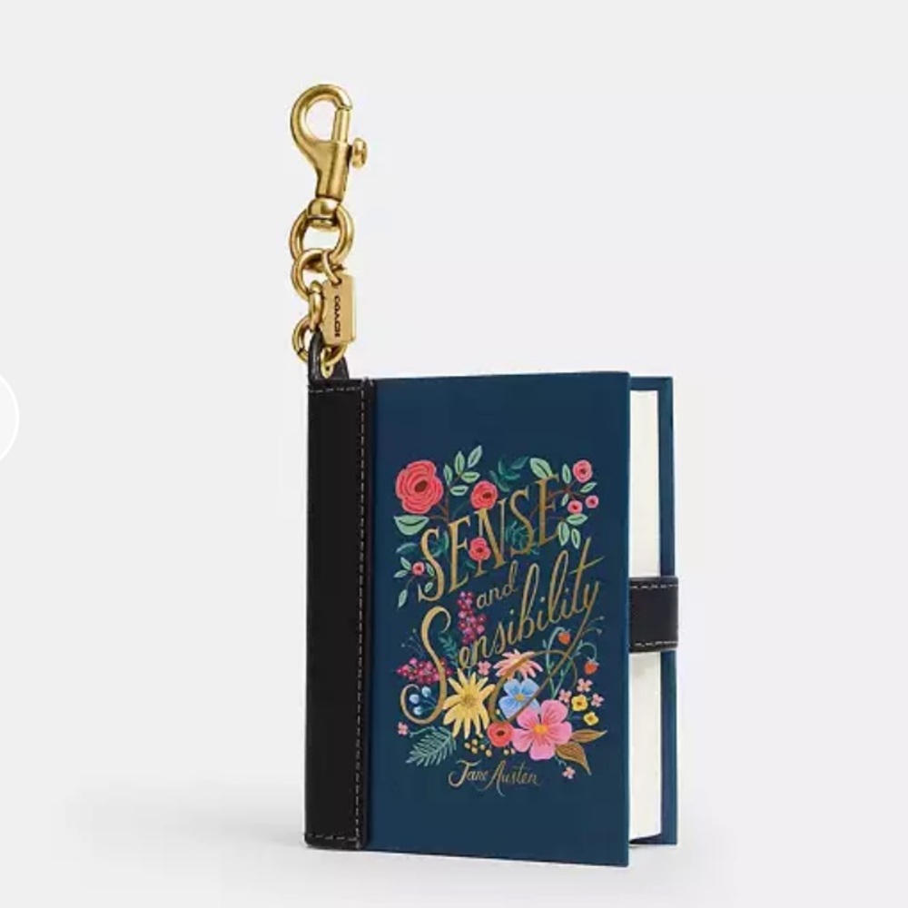 Coach Sense and Sensibility Navy Book Bag Charm